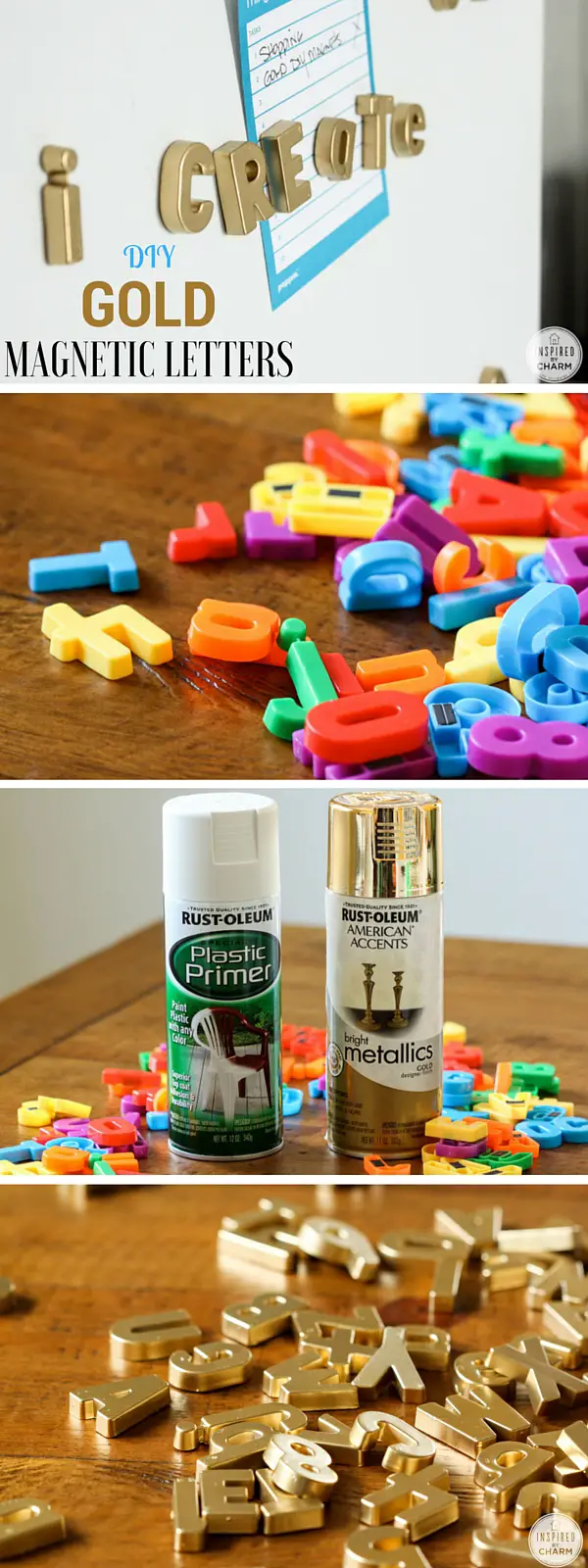 Check out the tutorial: #DIY Gold Magnetic Letters @istandarddesign