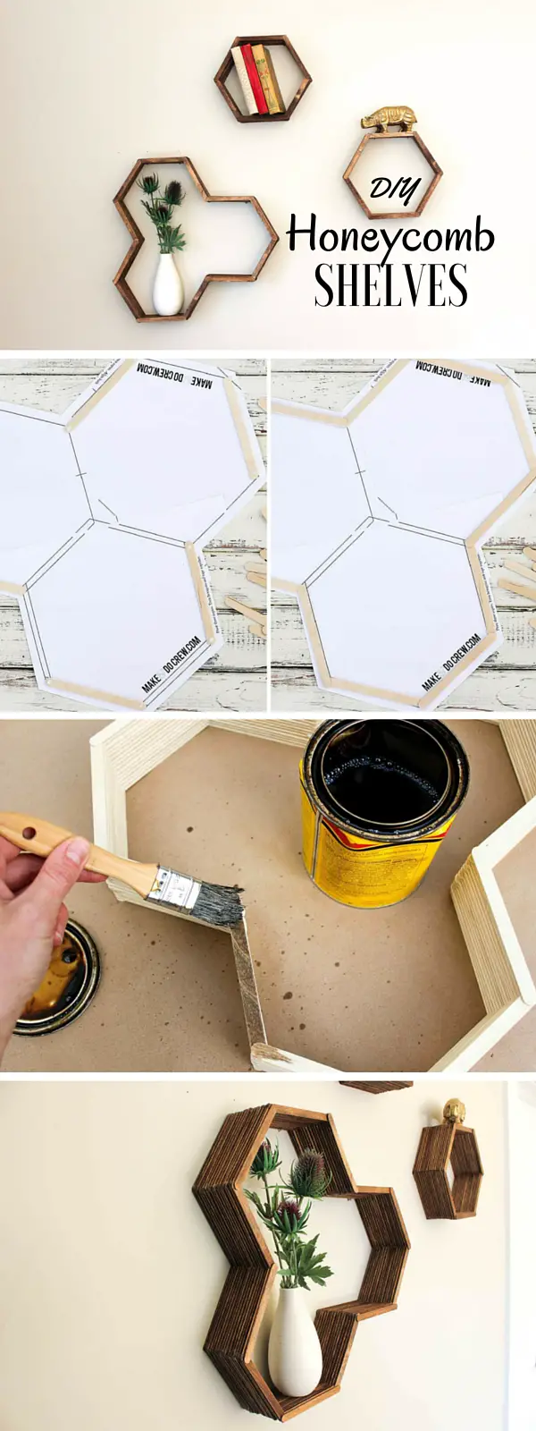 Check out the tutorial: #DIY Honeycomb Shelves @istandarddesign