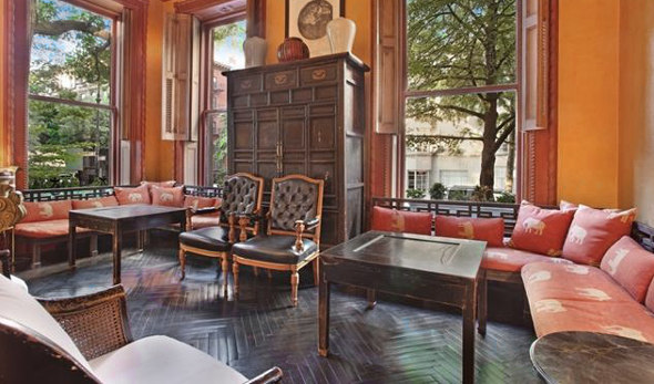 Antique Living Room with Cupboard