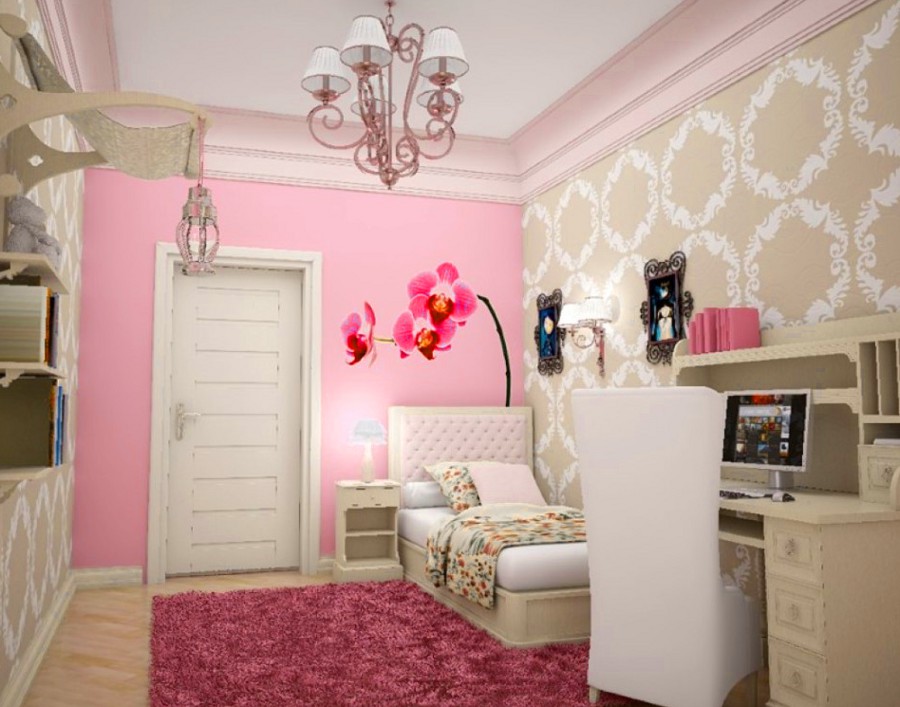 Floral Pink Bedroom