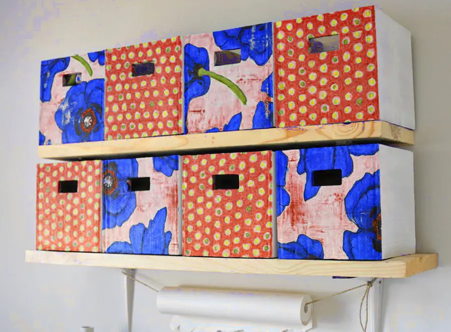 Painted Cardboard Boxes