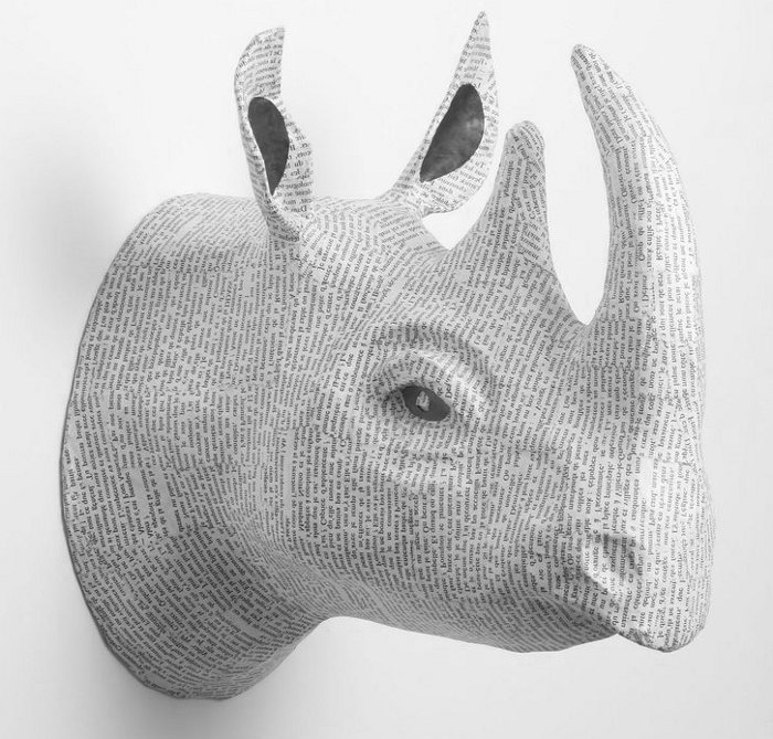 Paper Animal Head Wall Art