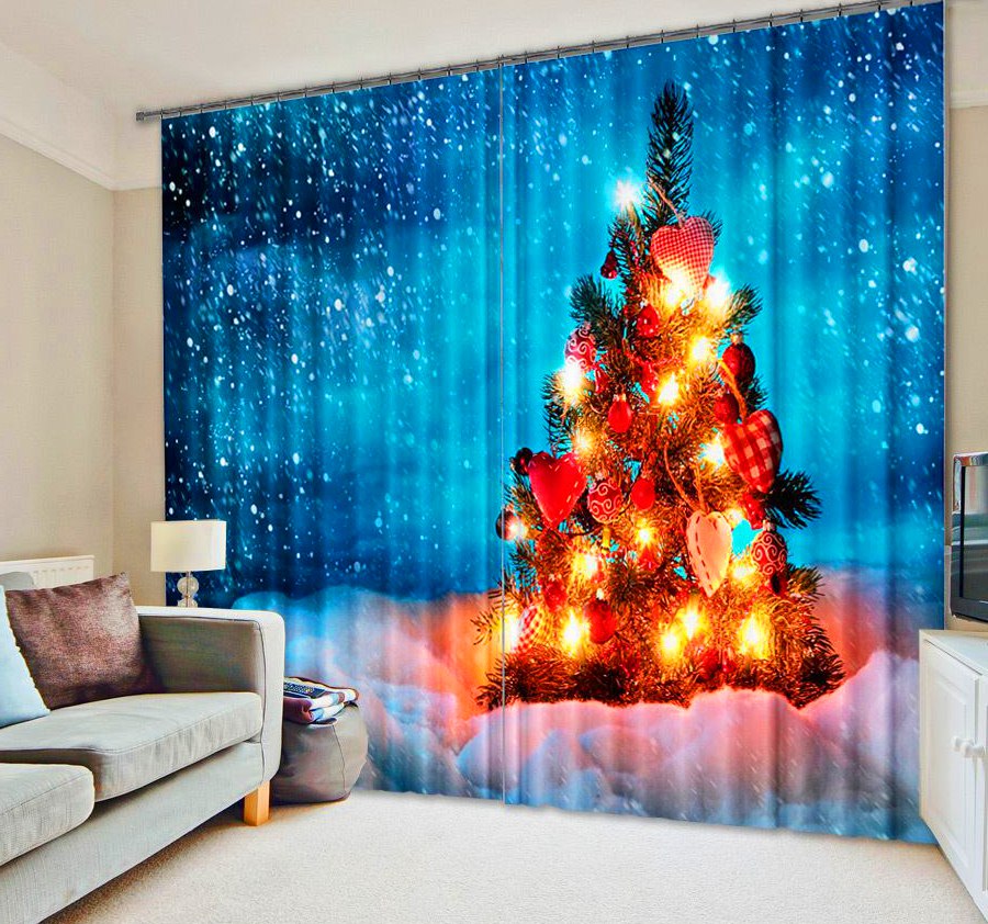 Christmas Tree Curtain