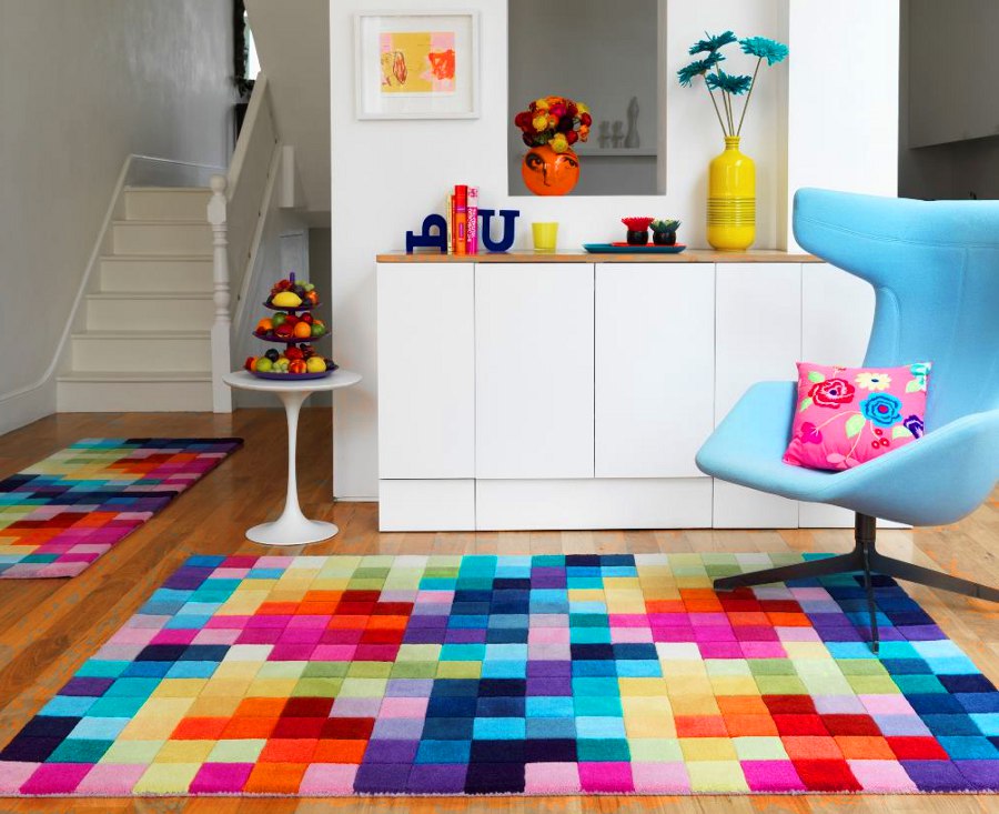 Colored Contemporary Rug