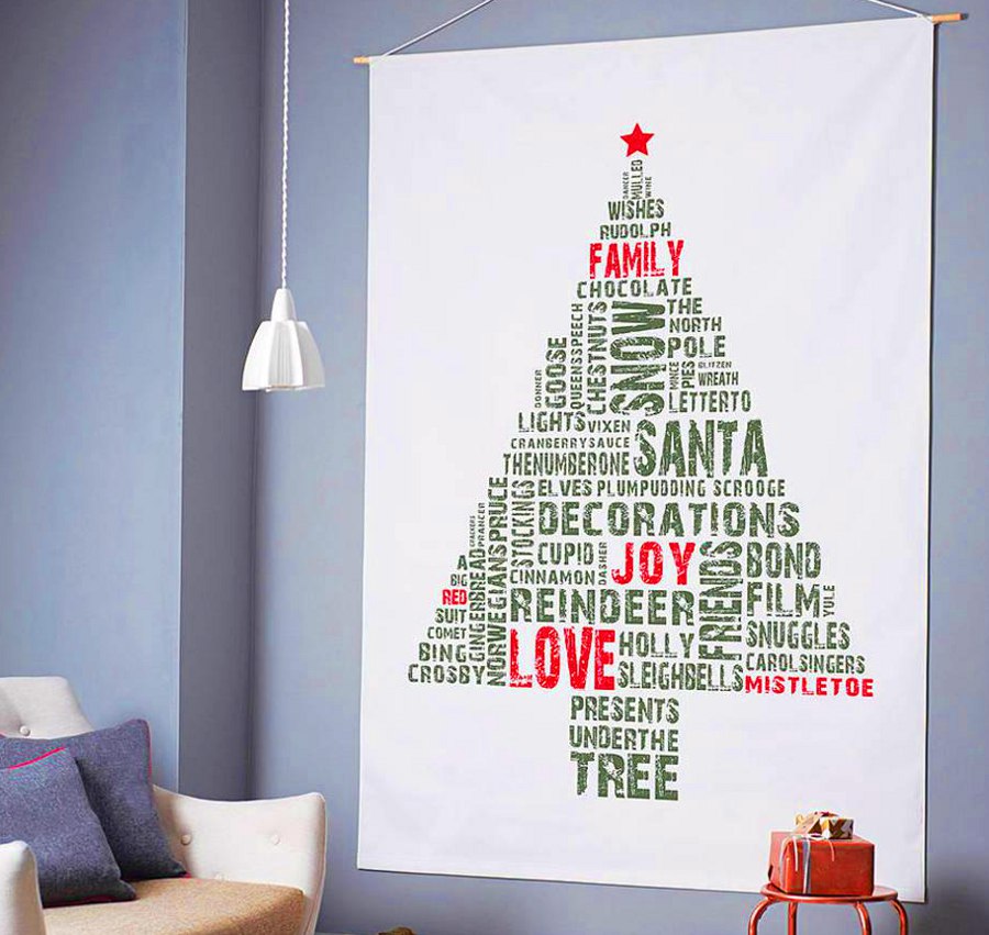 Christmas Tree Canvas Tags