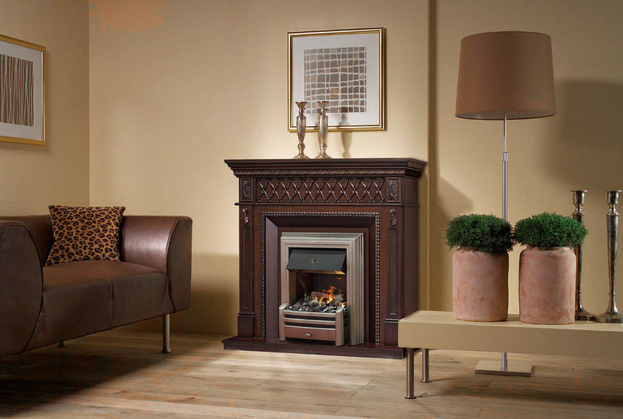 Small Decorated Fireplace