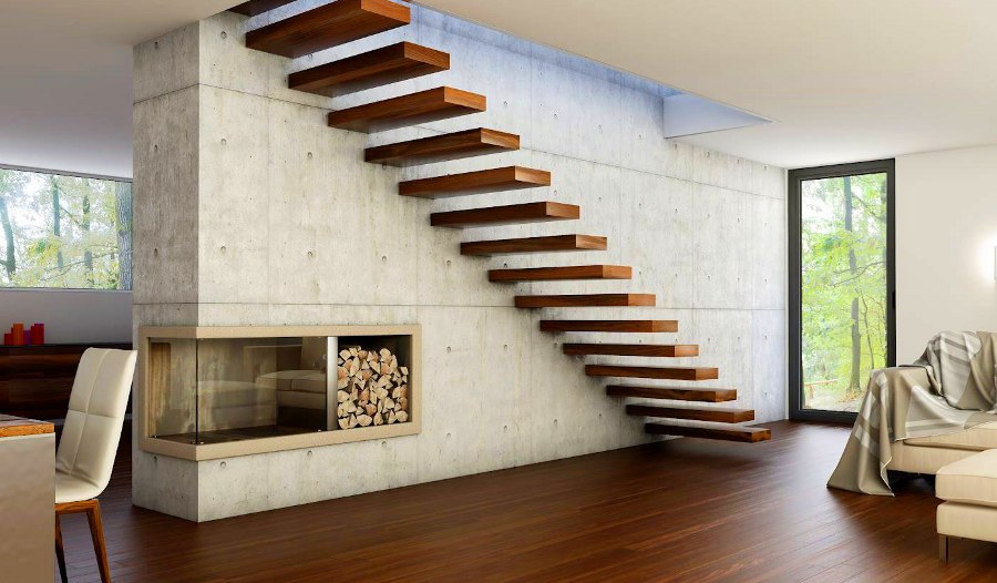 Suspended Cabin Staircase