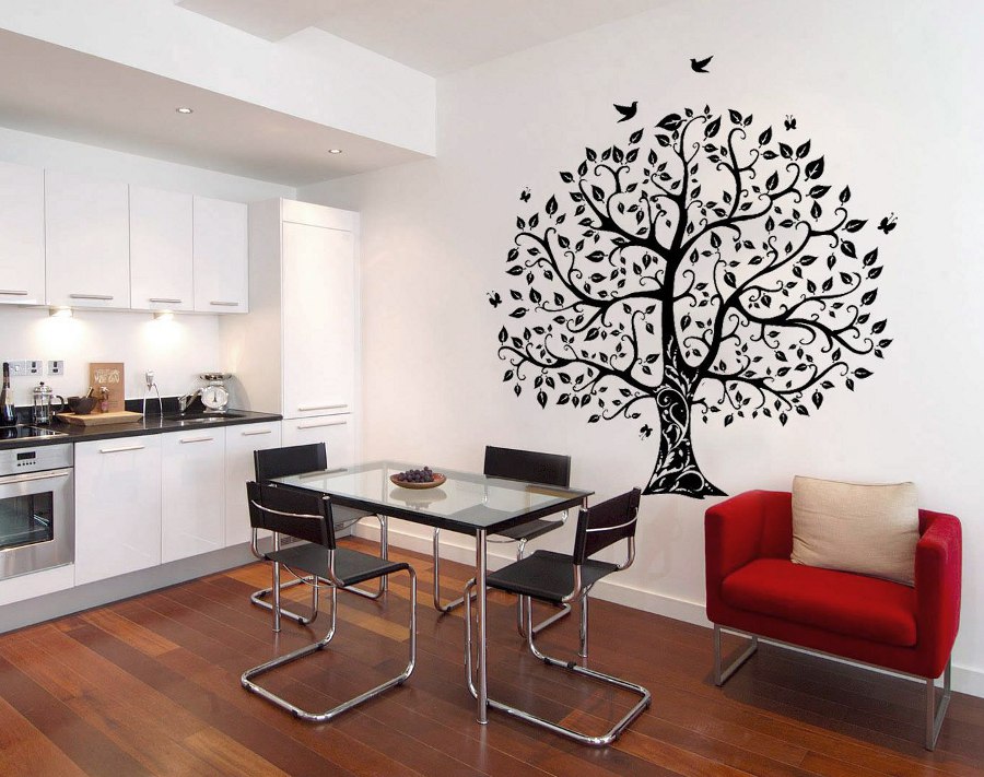 Tree and Birds Wall Art