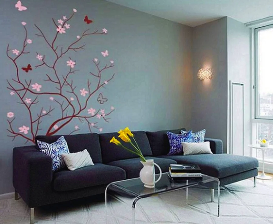 Tree and Butterfly Wall Art