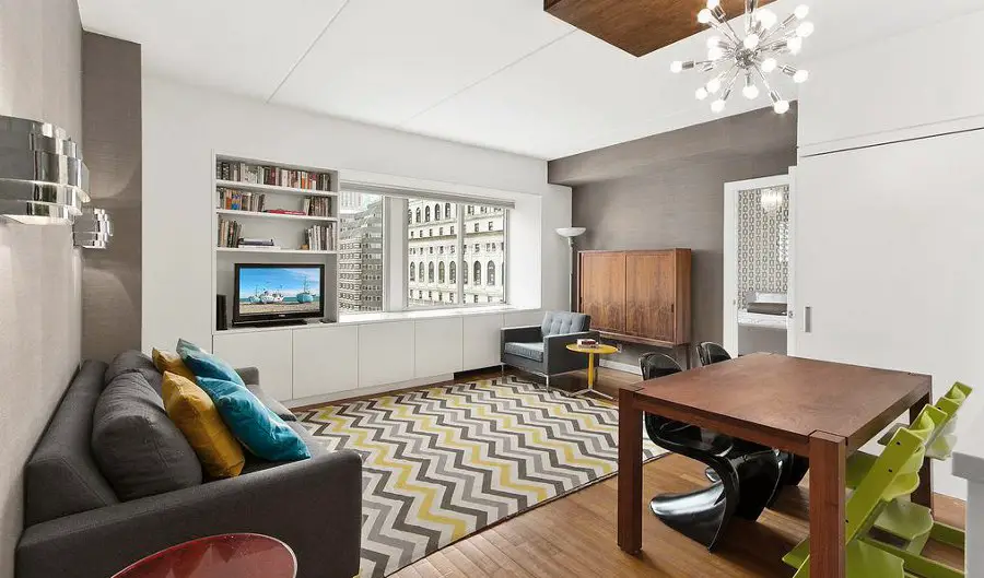 White Living Room Color Patterns
