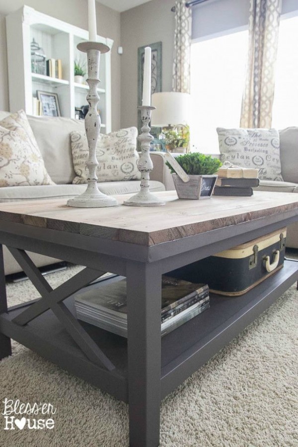 Barn Wood Top Coffee Table