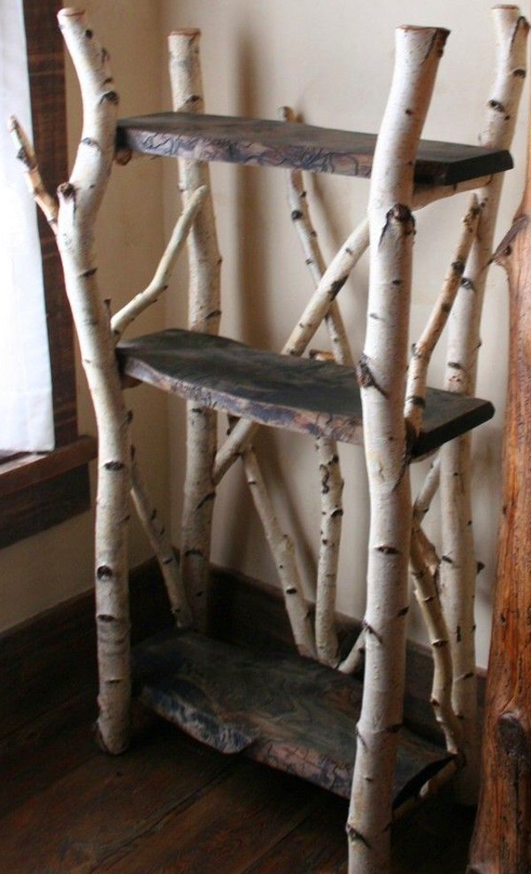 Birch Tree Bookshelf