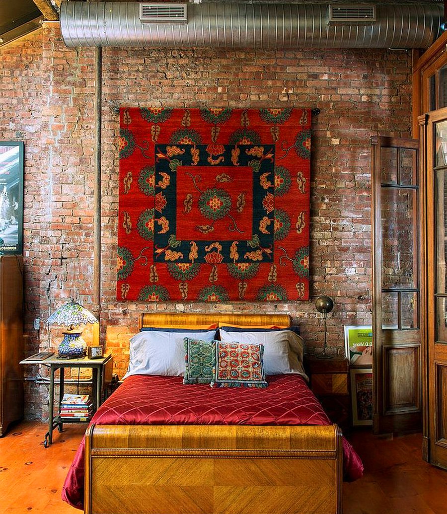 Brick Wall Bedroom