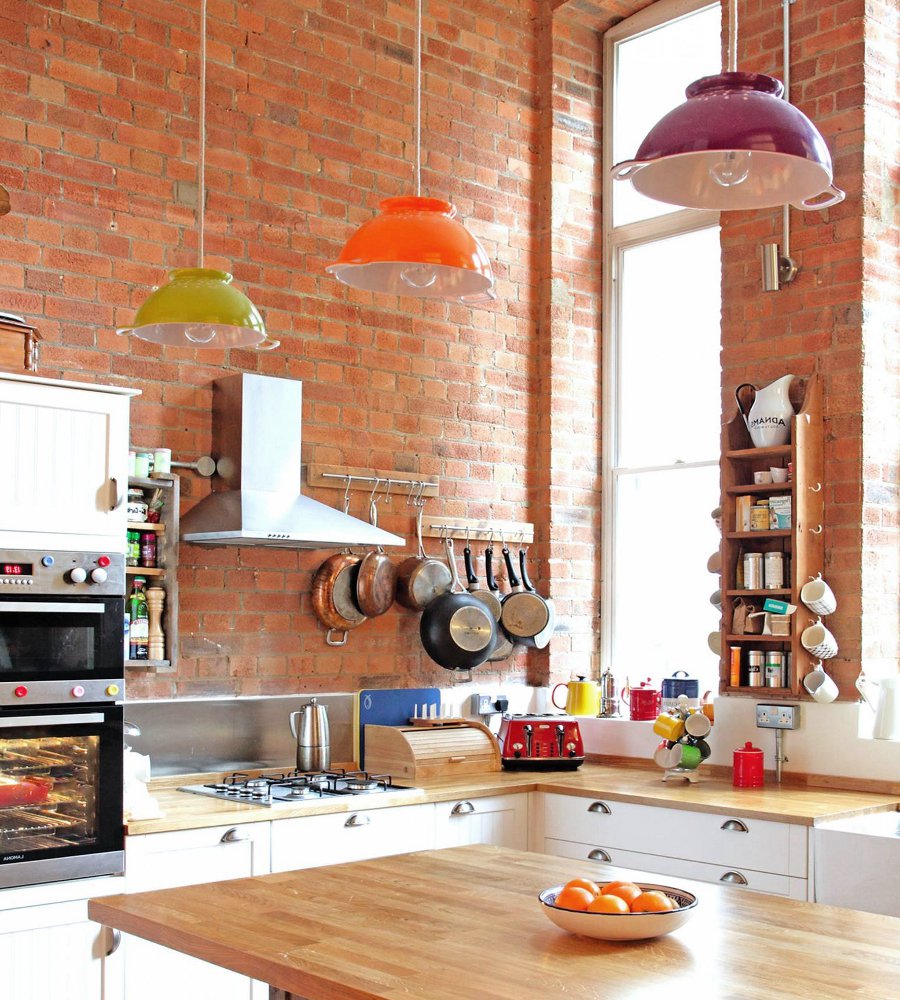 Brick Wallpaper Kitchen