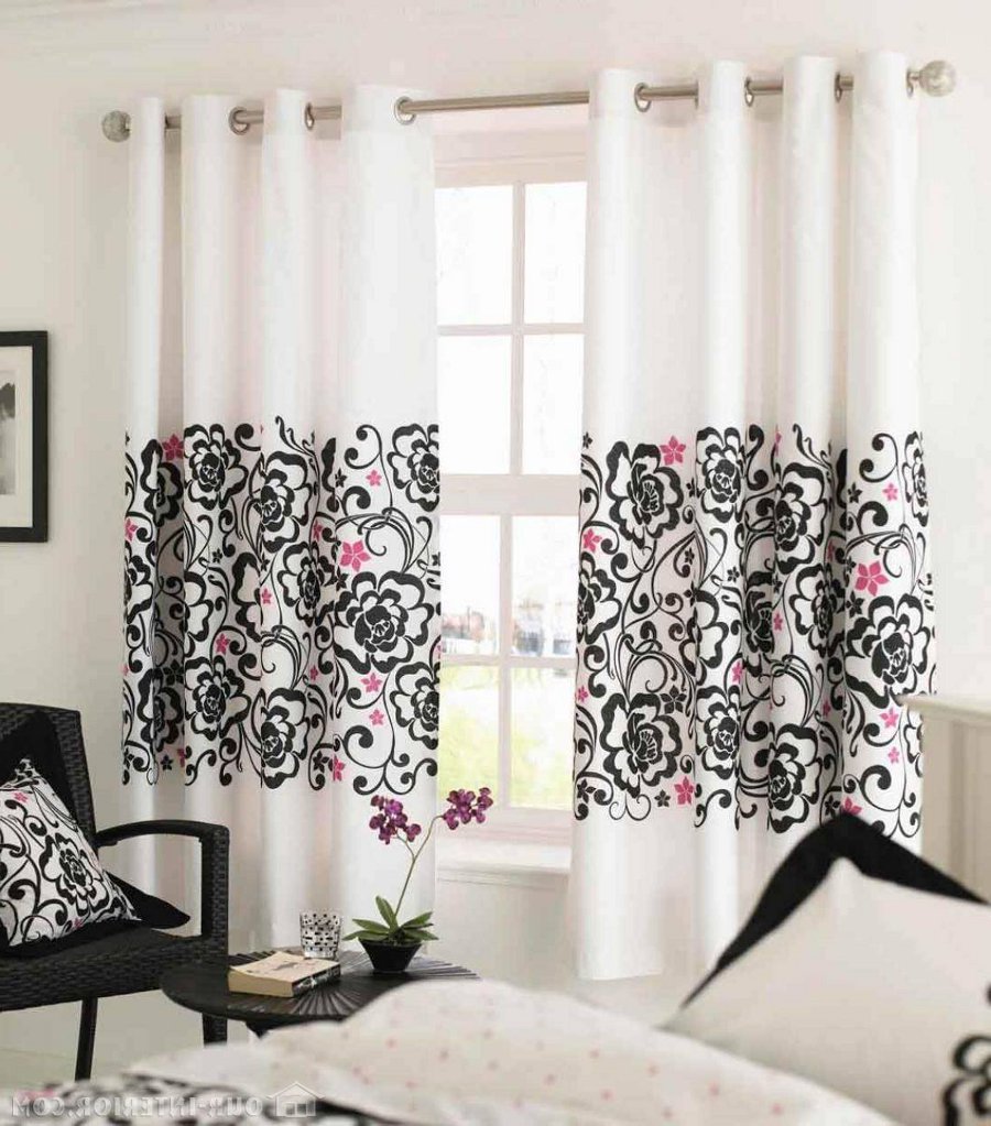 Floral curtains