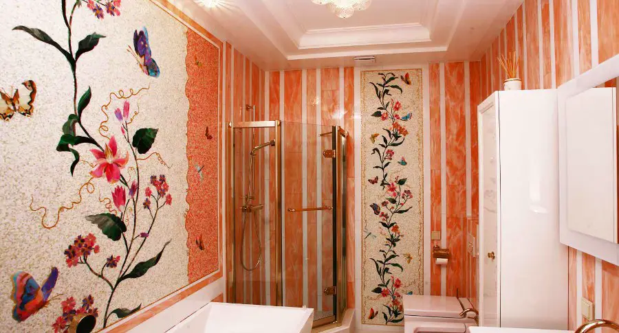 Flower Mosaic Bathroom