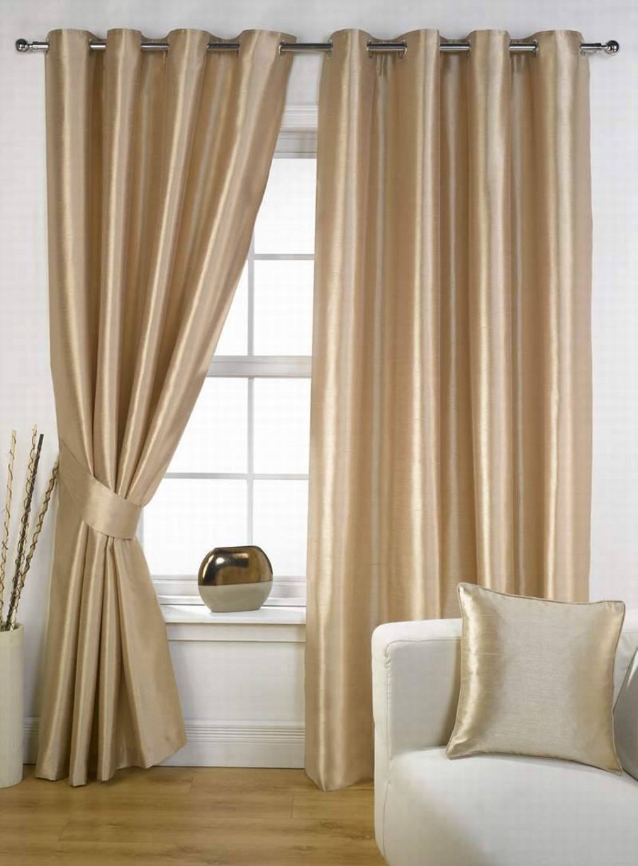 Golden curtains