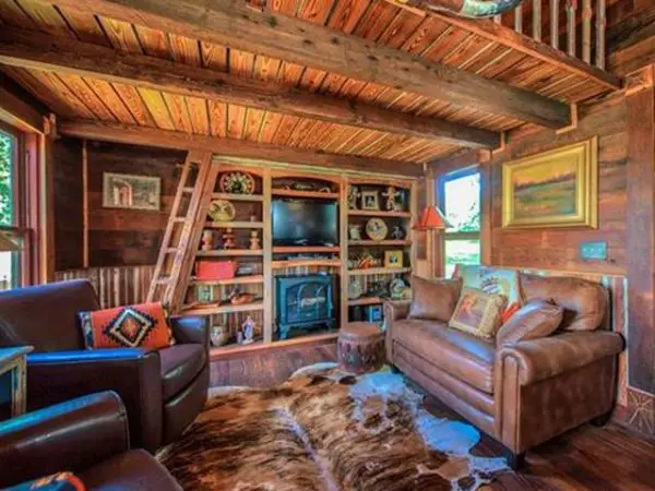 House Crush: Tour This Salvage Chic Tiny Lake House in Texas