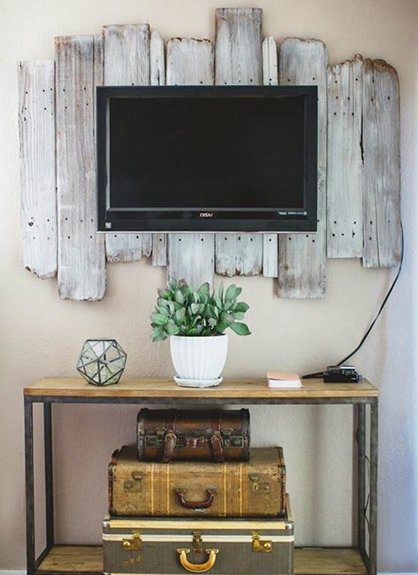 Vintage rustic tv decor