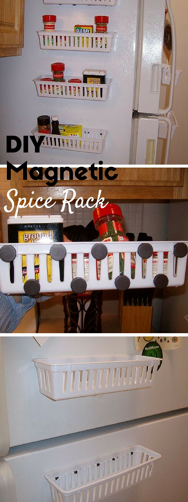 Check out the tutorial:  Magnetic Spice Rack 