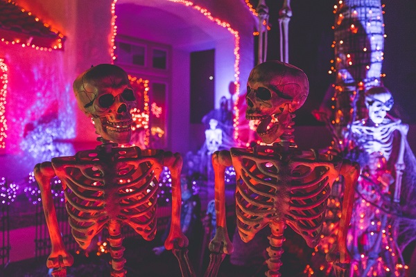 Halloween skeletons decor