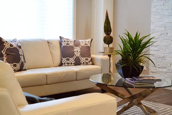 Beige Living Room in Patterns 