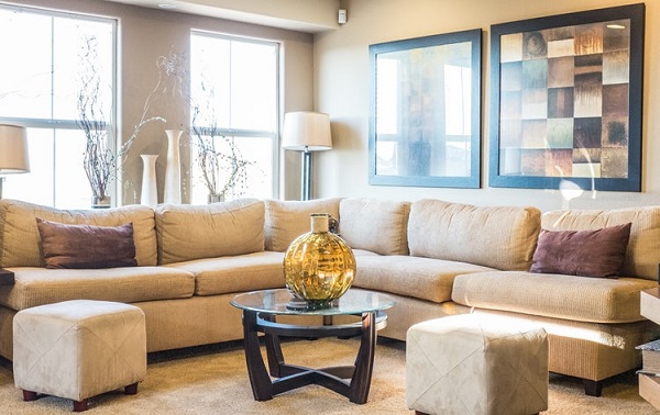 Modern Beige Living Room 