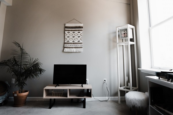 Stools in a Living Room without Sofa 