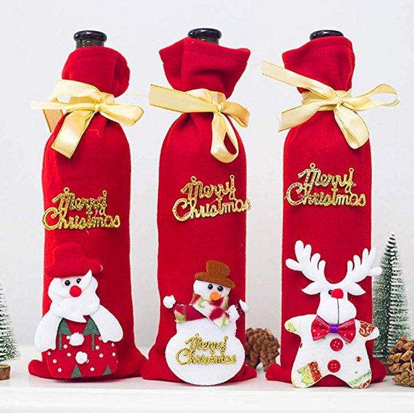 Christmas Wine Bottle Covers