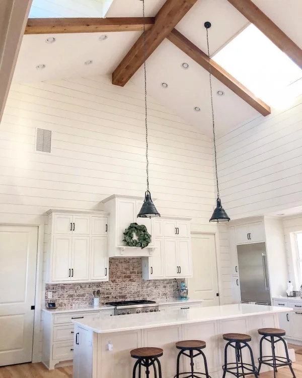 Meghan on Instagram: “I am loving the way my wreath from the @antiquefarmhouse Mother’s Day box looks against my white kitchen hood! It’s the perfect touch of…”    