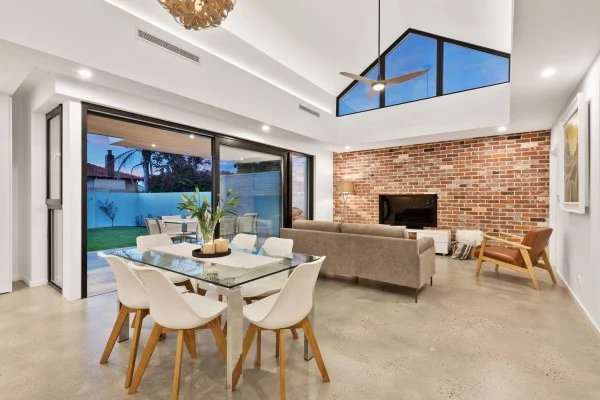 A Unique Vaulted Ceiling and Clerestory Windows Bring in the Light    