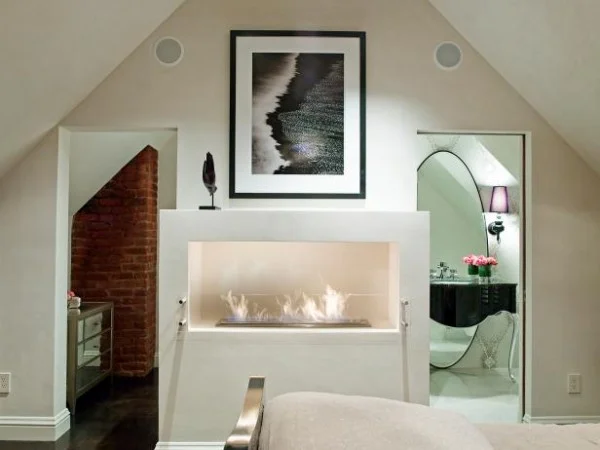 Small Home With Bedroom Fireplace, Vaulted Ceiling    