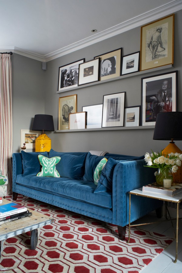 15 Stunning Living Room Ideas With A Blue Sofa For Unique Decor