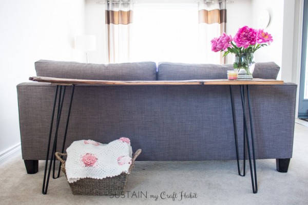 DIY Console Table with Barn Board