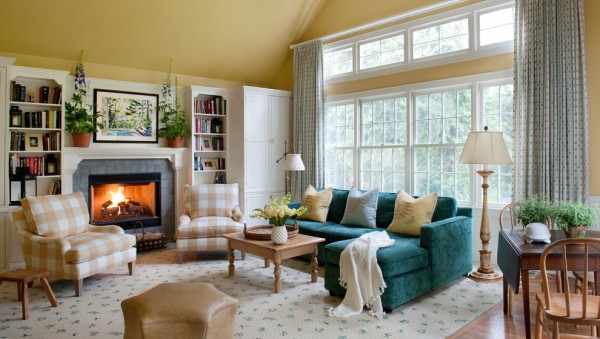 13 Awesome Living Room Ideas With A Teal Sofa That Designers Love