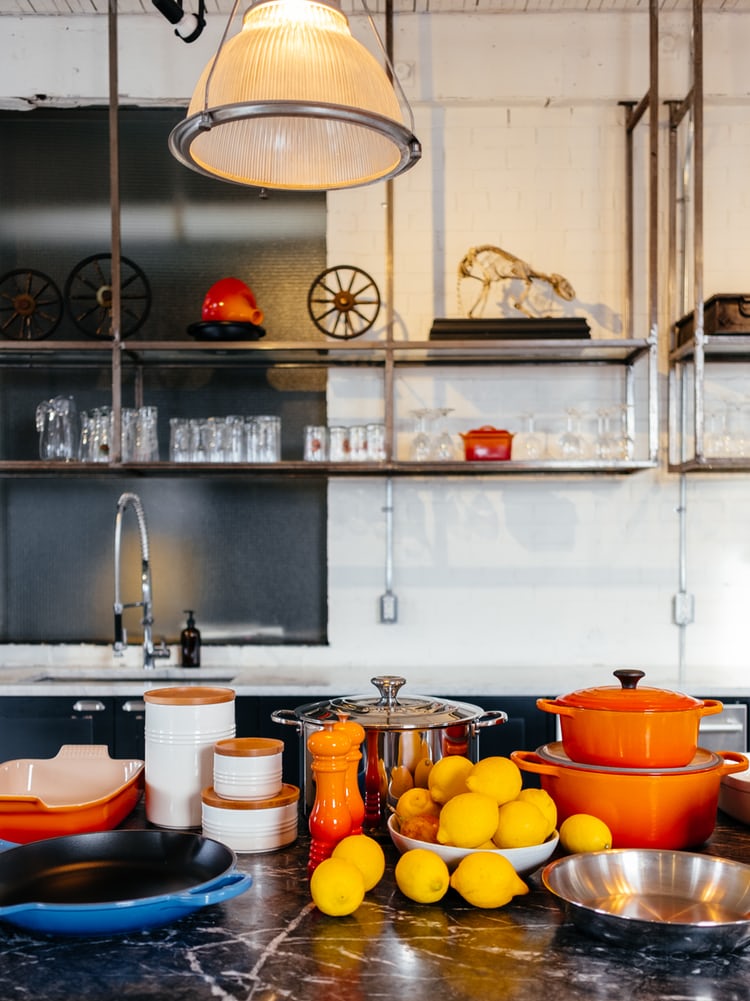 industrial shelves