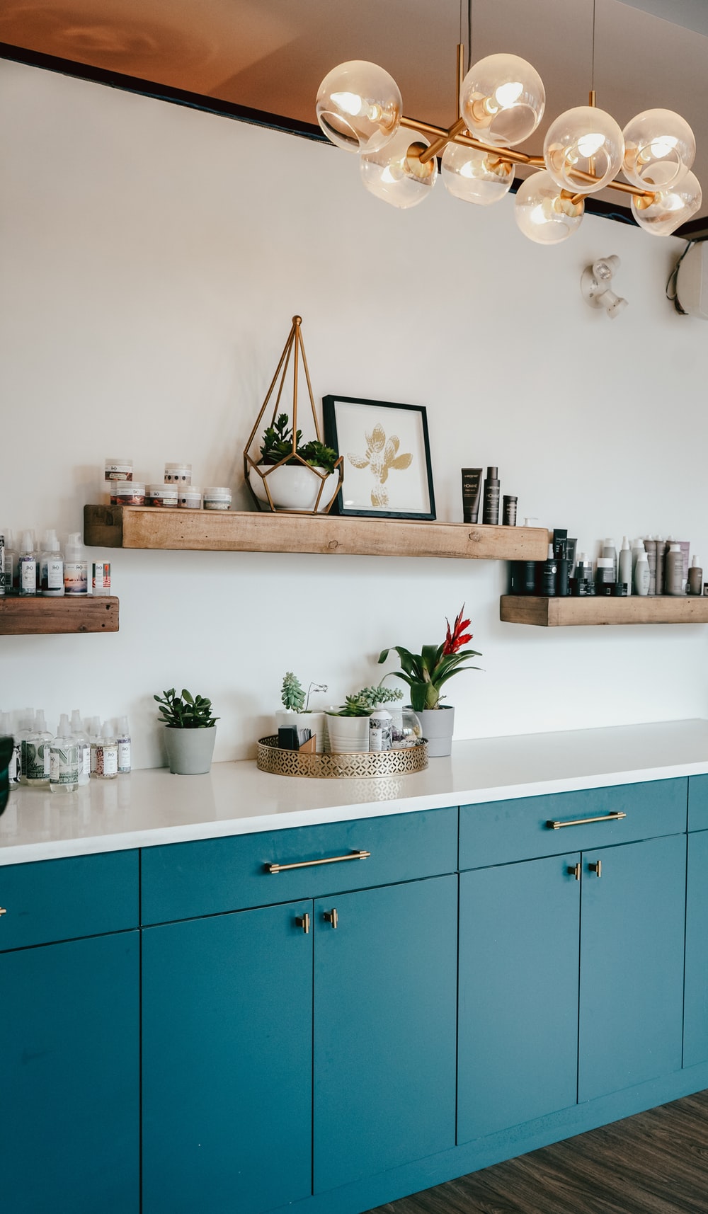 rustic shelves