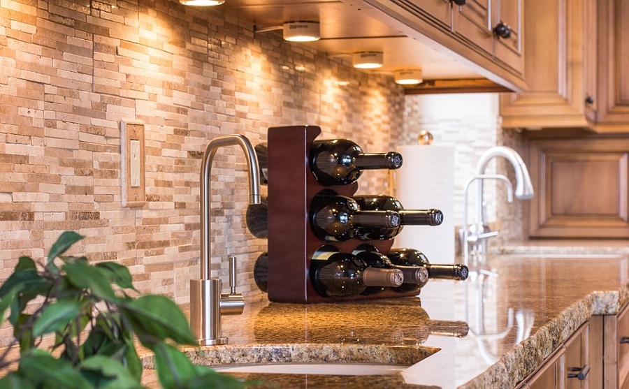 countertop wine rack