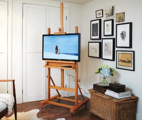 Easel TV Stand
