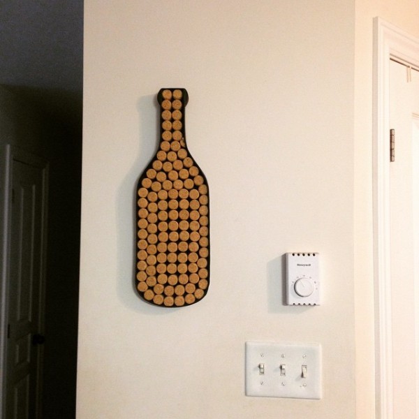 repurposed cork art