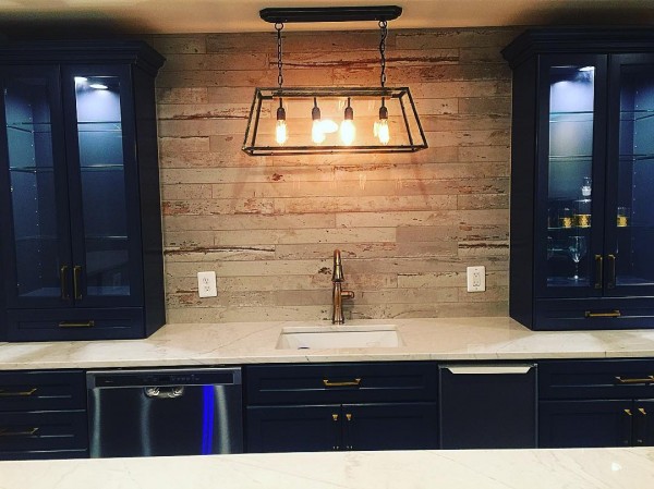 TruleyHome, LLC on Instagram: “Basement bar remodel #kraftmaidcabinetry #fergusonenterprises #mosaictileco #truleyhome”