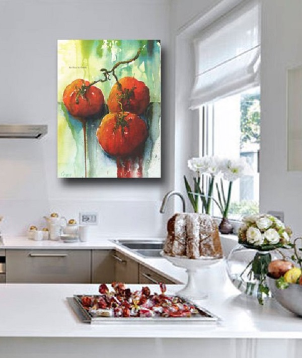 26 Kitchen Wall Decor Ideas Your Empty Walls Beg   Artist Piece Kitchen Wall Art 