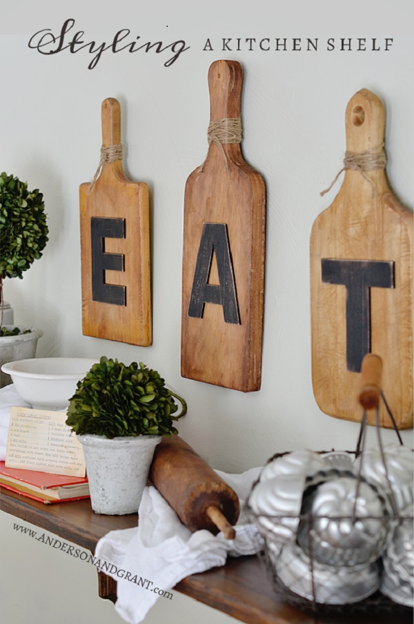 Vintage Display Shelf