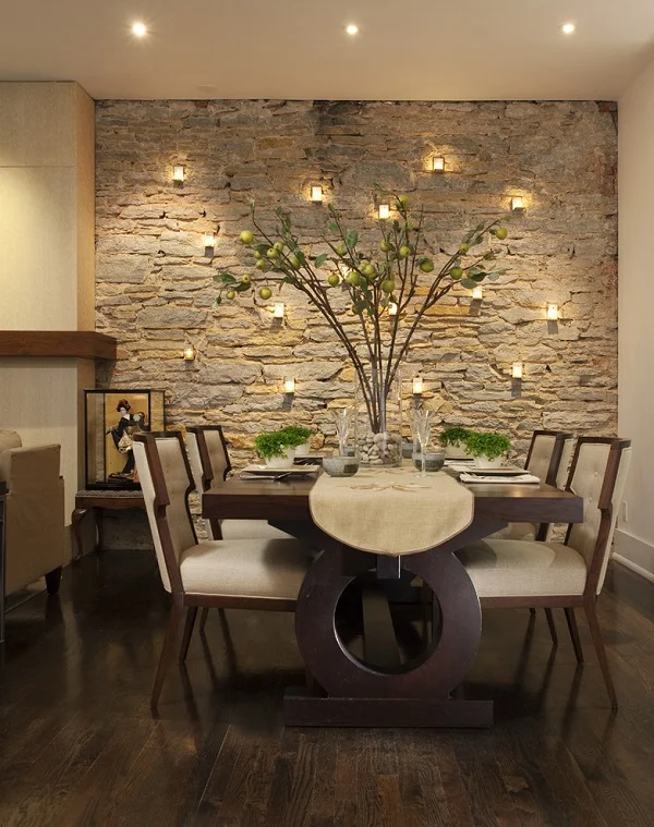 Exposed brick wall