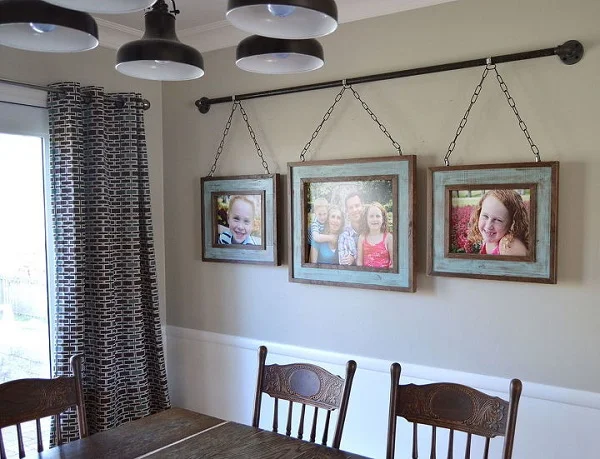 family photo wall
