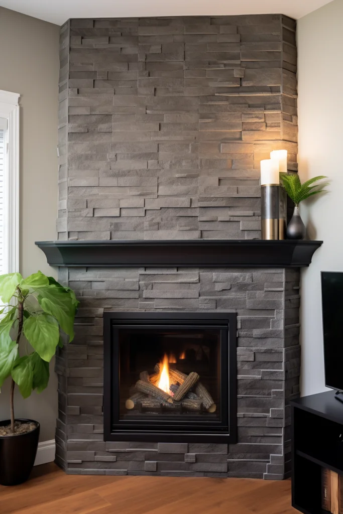 DIY fireplace remodeling