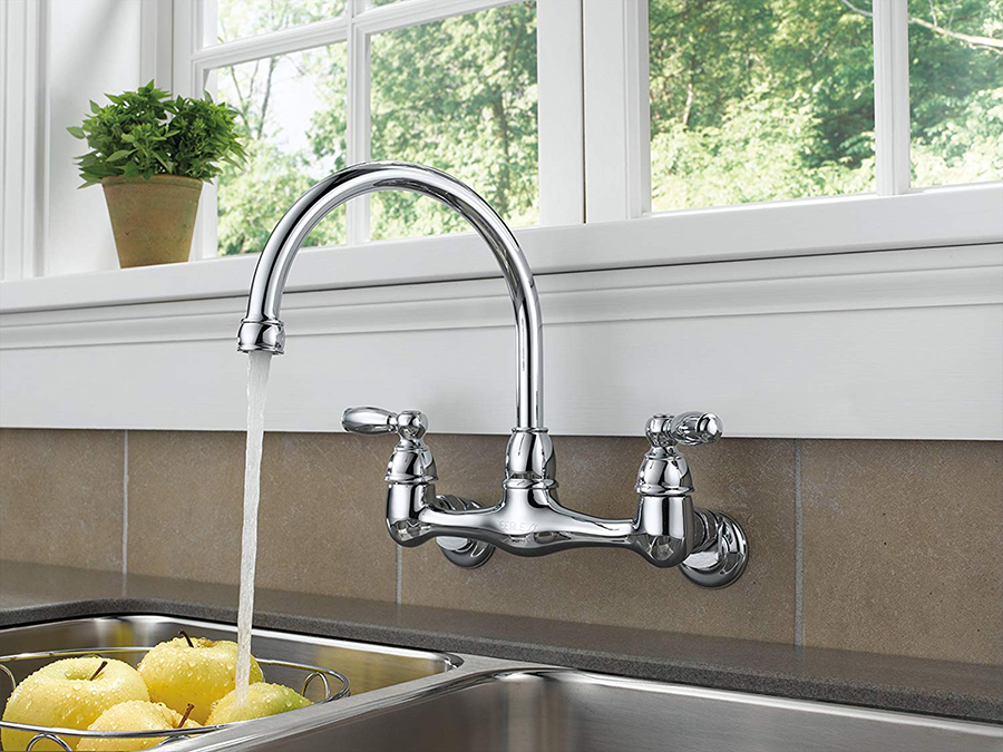 wall mount kitchen faucet single handle