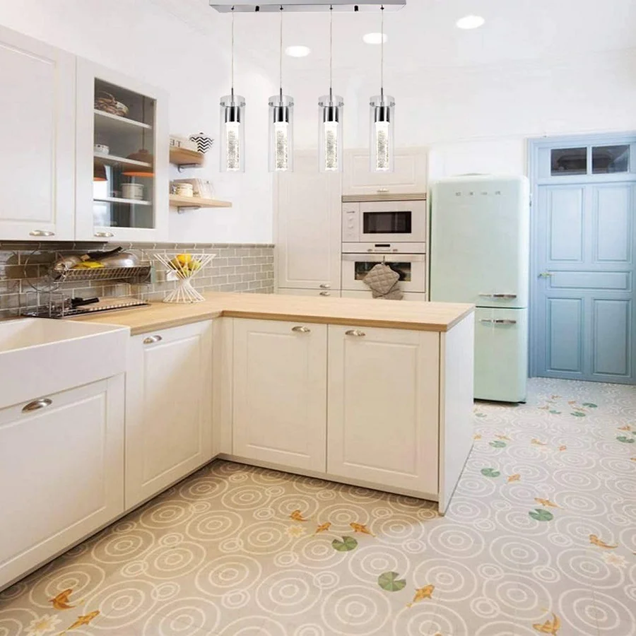 kitchen led pendants over island