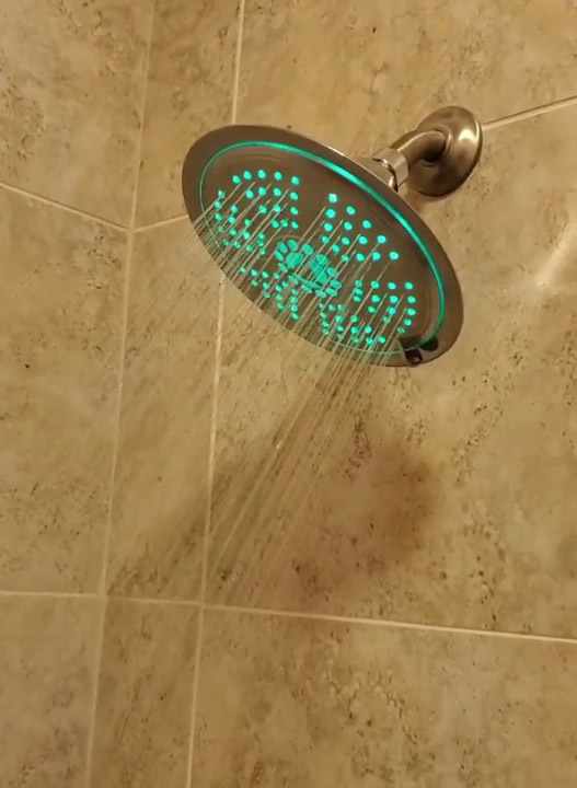 led shower head