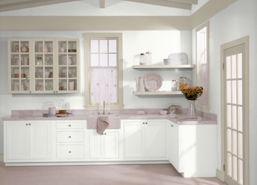 Behr Ultra Pure White Kitchen Cabinets